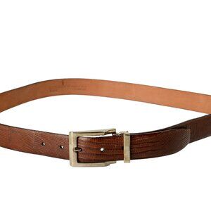 Dolce & Gabbana Men\'s Genuine Tegu Lizard leather Belt US 44 IT 110 ximenez_cognac_mock_lizard_420  main image 3